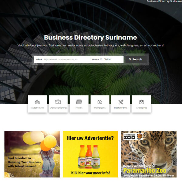Business Directory Suriname – Online bedrijvengids