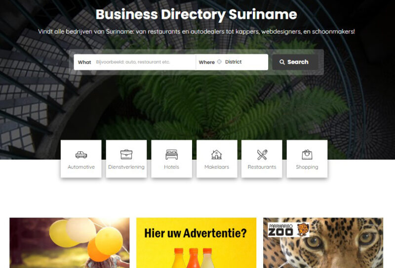 bds uitgelicht Business Directory Suriname – Online bedrijvengids