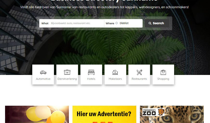 Business Directory Suriname – Online bedrijvengids